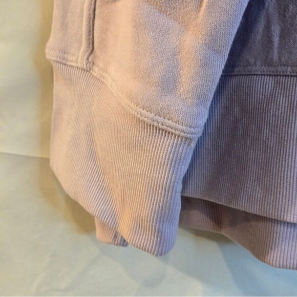 DKNY Women's Soft Cotton Cozy Comfy Fleece Sweatshirt Lavender NWT XXL - Picture 8 of 11